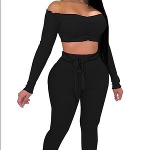 Stylish Black 2pc Set